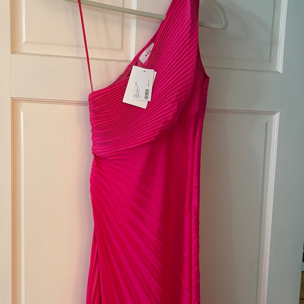 A.L.C. Vibrant Pink One shoulder